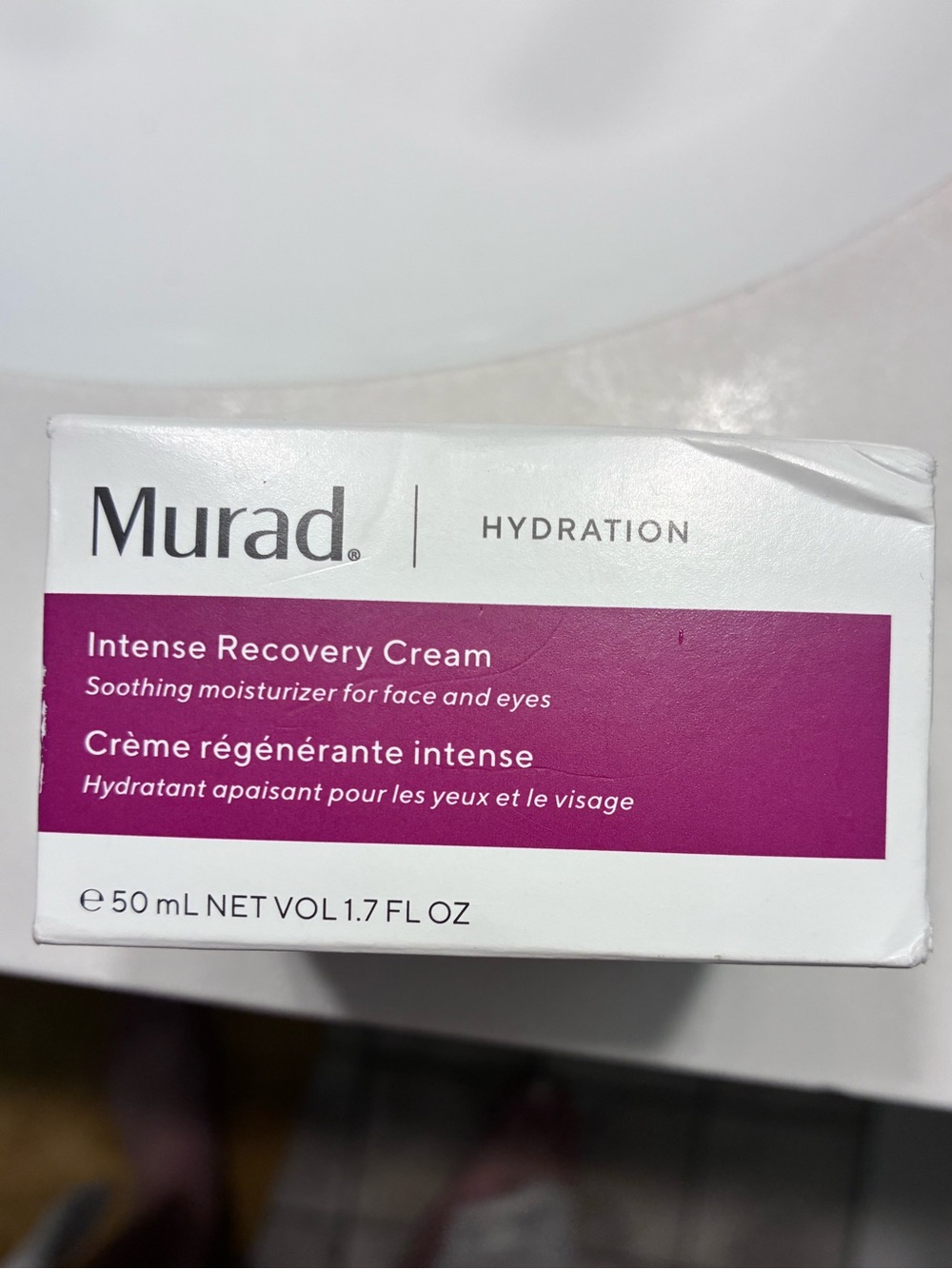 Murad Intense Recovery Cream Face & Eye Soothing Moisturizer 1.7 oz NEW